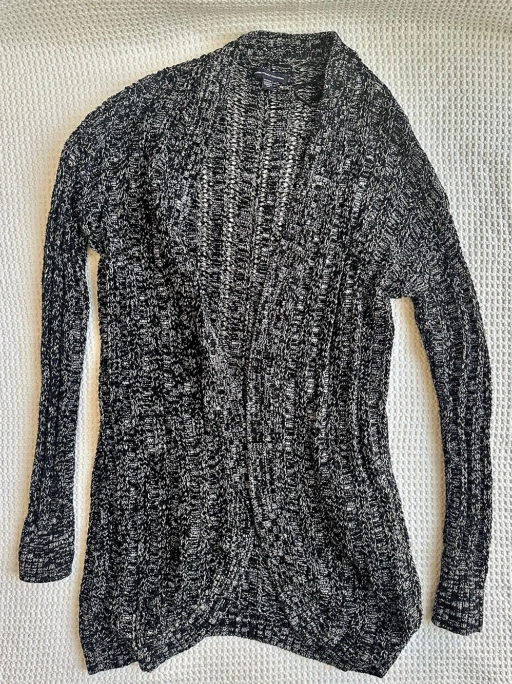 American Eagle Outfitters Open-Front Marled Knit Cardigan